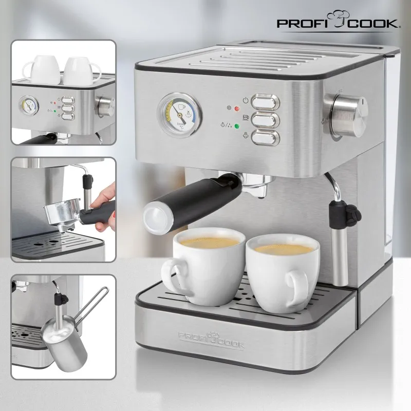 Кавоварка ріжкова еспресо ProfiCook PC-ES 1209 : насолода з кожним ковтком